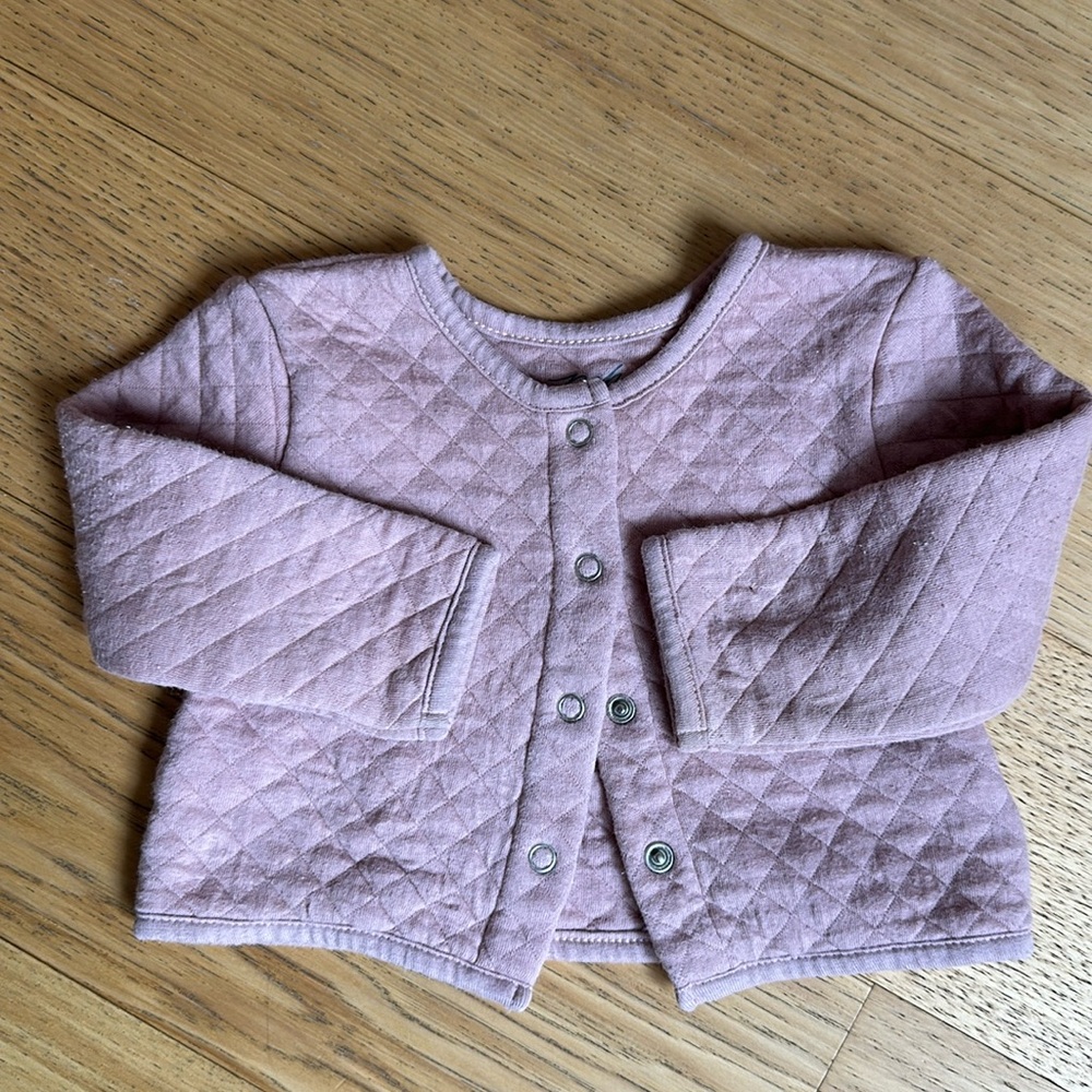 Pehr quilt jacket 0-6m pink